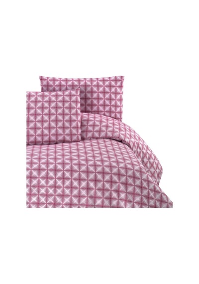 Menderes Home Cotton Collection Ranforce Tek Kişilik Nevresim+yastık Efekt Gül Kurusu