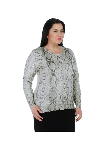 Solo Kaşmir Varak Baskı Triko Hırka 001