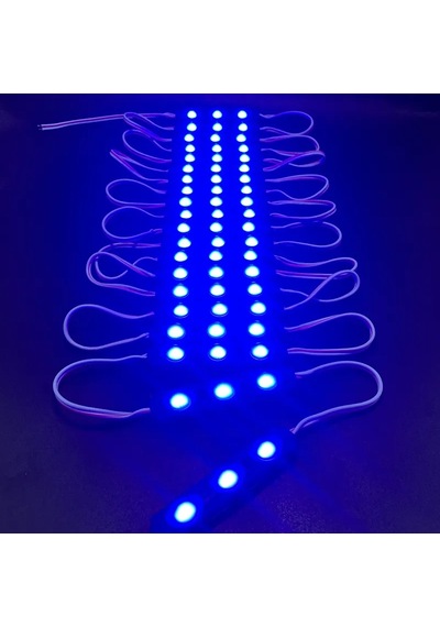 10 Adet 5 Watt Mavi Işık Ip65 Modül Led, 10 Adet Magnetli, Çok Kaliteli Kırmızı Işık Modül Led Mavi