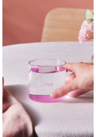 Karaca Mito Cam Su Bardağı 330 Ml Pembe Pembe