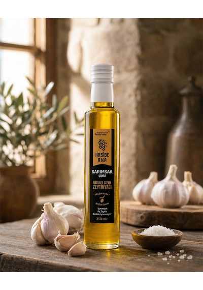 Badavut Sarımsaklısı Sarımsak Çeşnili Sızma Zeytinyağı - 250 Ml
