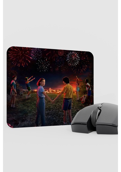 Stranger Things 2 V5 22x18 Gaming Kauçuk Kaymaz Taban Mouse Pad Fare Altlığı