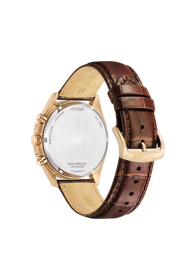 Citizen Ca4593-15a Eco Drive Deri Kordonlu Kahverengi Erkek Kol Saati