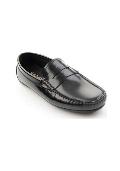 Siyah Hakiki Deri Erkek Loafer Ayakkabı E01648620514