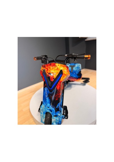 Drift Scooter 3 Hızlı 25 Km/h 100 Kg Taşıma Kapasiteli Kırmızı Kırmızı