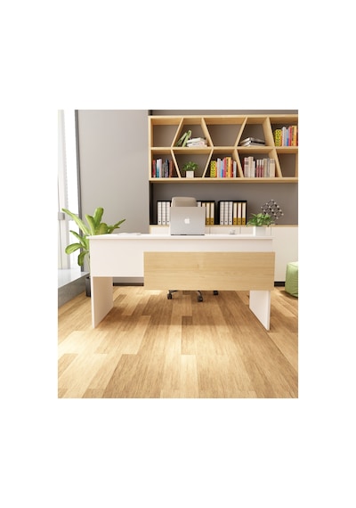 Karen 60x144 Çalışma Masası Ofis Masası Bilgisayar Masası Beyaz - Safir Meşe Beyaz - Safir Meşe Karen 60x144 Çalışma Masası Ofis Masası Bilgisayar Masası Beyaz - Safir Meşe Beyaz - Safir Meşe