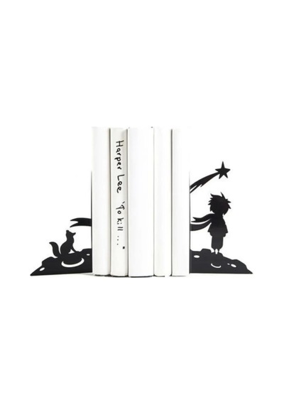 Küçük Prens Figürlü Dekoratif Metal Kitap Tutucu, Kitap Desteği 2'li