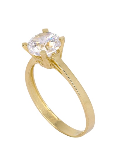 Cigold Tektaş Yüzük 14 Ayar Altın 1,45 Gr Oa-k21501028872