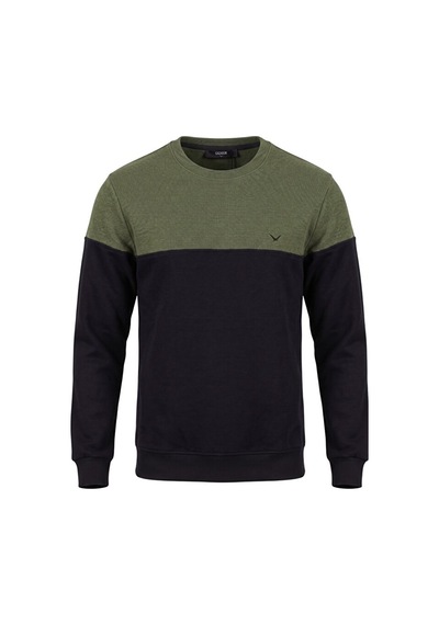 Cazador Erkek Gri Caz 56420 Selanik Bis.yk. Sweat Sweatshirt Haki
