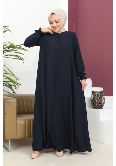 Medine İpeği Mevlana Ferace - Lacivert / F0123 Lacivert