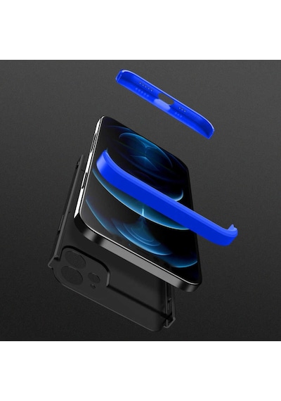 Apple Uyumlu  iPhone 12 Kilif Lens Tam Korumali Gkk Sert Kapak 470450264