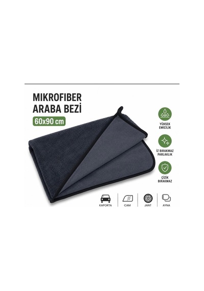 60x90 Cm Oto Kurulama Bezi Büyük Boy Mikrofiber Araç Temizlik Ve Kurutma Havlusu