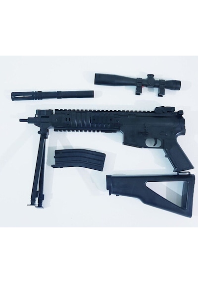 Oyuncak Boncuk Atan Gerçek Görünümlü Lazerli M-739 Keskin  Nişancı