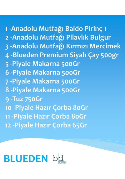Blueden Ramazan Erzak Kolisi 12'li No: 5