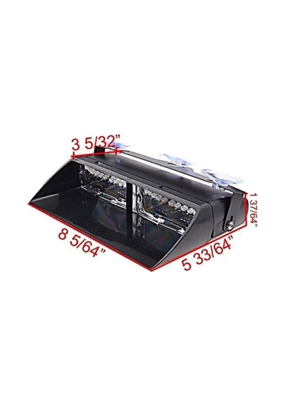 Drstuningistanbul Flaş Led Çakarlı 16W Kırmızı-Mavi 8 Fonksiyonlu / Lapa176