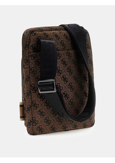 Guess Hmbostp6123 Boston Erkek Çapraz Çanta Kahverengi