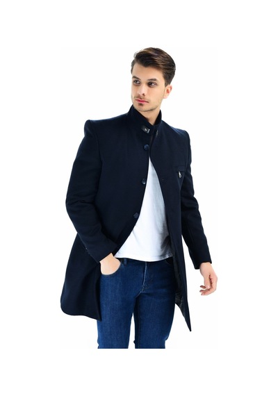 Plt8367 Dewberry Erkek Palto-lacivert Lacivert