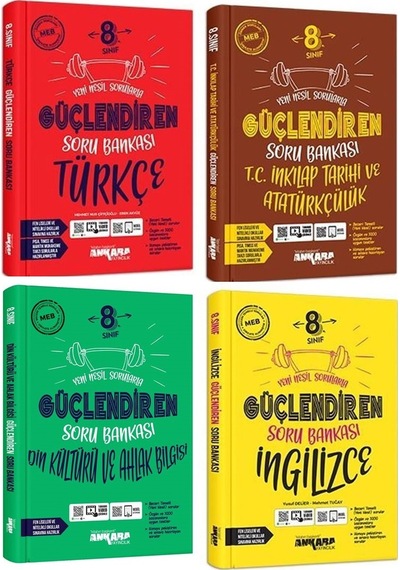 Ankara 8. Sınıf İnkılap + Türkçe + Din + İngilizce Soru Seti 4 Ki