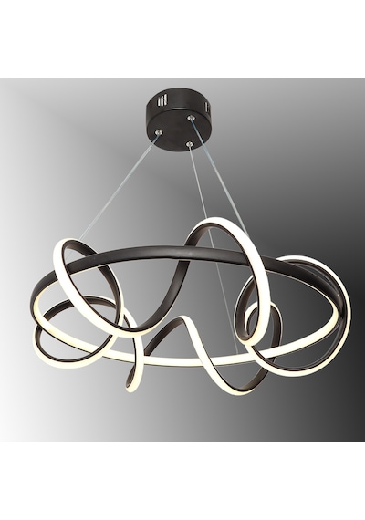 Tt314-Sy Tt Aydınlatma Büyük Sarmal Modeli Mat Siyah Led Avize