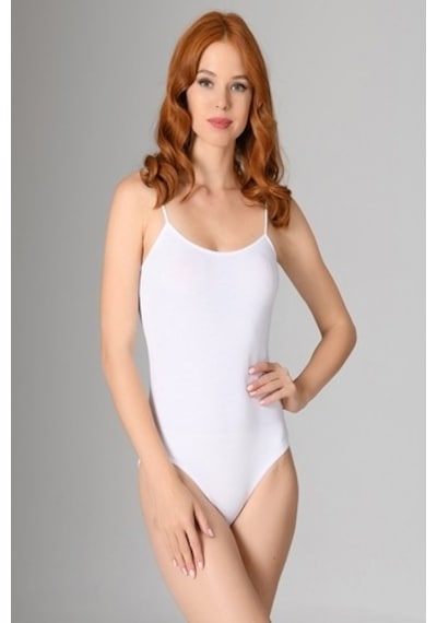 Nbb Kadın Beyaz Çıtçıtlı Body