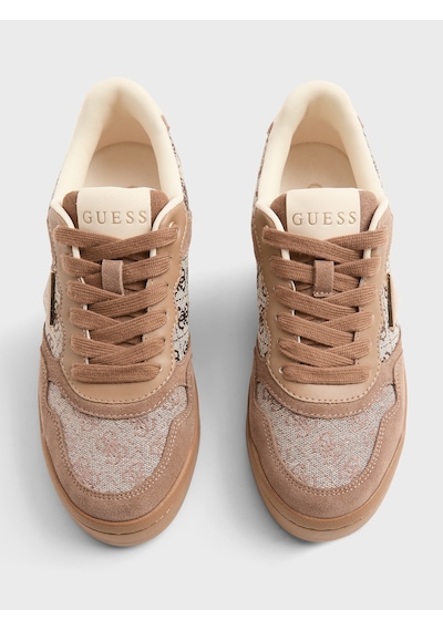 Guess Miriam Deri Karışımlı Kadın Sneaker Ayakkabı Fltm16fal12 Bej