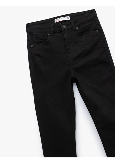 Koton Yüksek Bel Dar Kesim Dar Paça Toparlayıcı Jean Pantolon - Skinny Push Up Fit Jean Siyah 5wal40015md Siyah Koton Yüksek Bel Dar Kesim Dar Paça Toparlayıcı Jean Pantolon - Skinny Push Up Fit Jean Siyah 5wal40015md Siyah