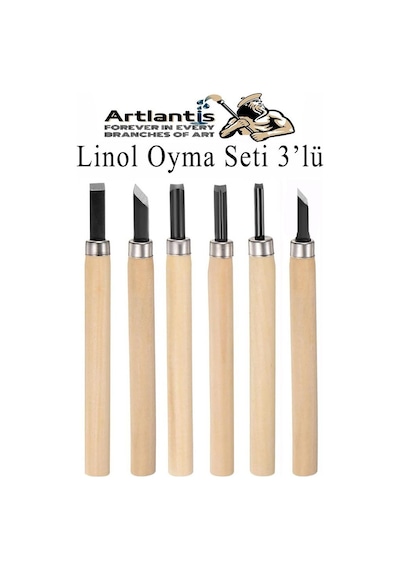 Linol Oyma Seti 13 Parça 1 Paket Linol Oyma Kesme Bıçak Seti Bıçaklı Linolyum Baskı Ahşap Saplı