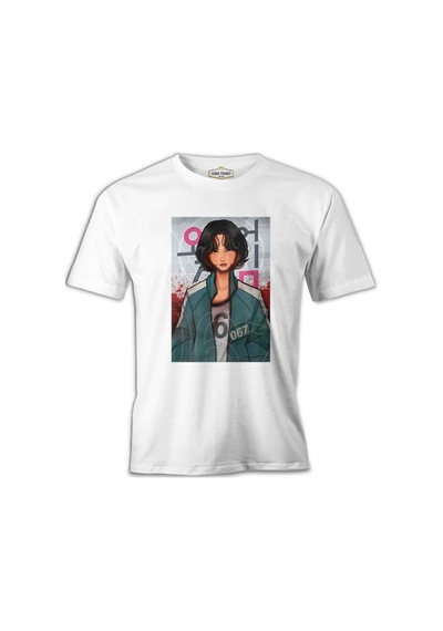 Squid Game - Player 067 Beyaz Erkek Tshirt