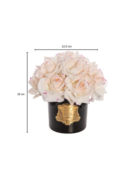 Siyah Cam Gold 14 Gül Luxury Home Perfume Rose