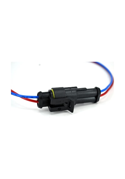 1 Takım 2 Pin Kablolu Süper Seal Elektrik Soketi Su Geçirmez Konnektör