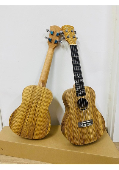 Kmise Zebrano Ağacından Üretilmiş Concert Boy Ukulele