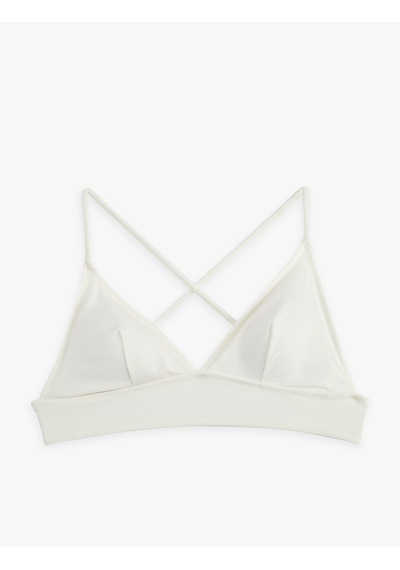 Koton Çapraz Askılı Bralet Bikini Üstü Ekru 6sak10003mm