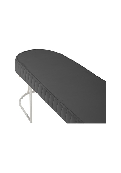 Viego Silver Striped- Gri Kapitoneli Chester Model Puf & Bench & Koltuk & Uzun Makyaj Puff & Yatak Ucu &önü