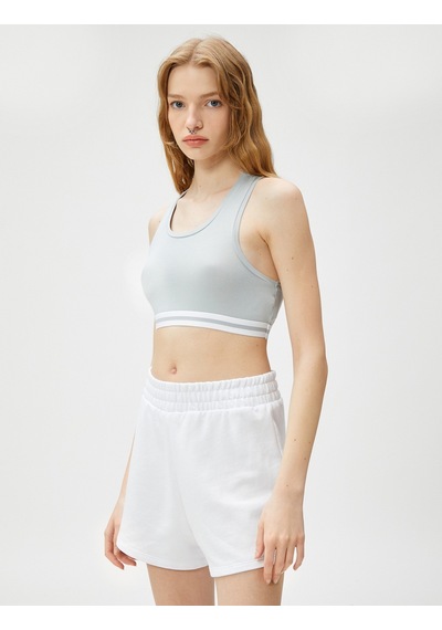 Koton Crop Atlet U Yaka Ribana Detaylı Mavi 3sal30067ık 3SAL30067IK655 Mavi Koton Crop Atlet U Yaka Ribana Detaylı Mavi 3sal30067ık 3SAL30067IK655 Mavi