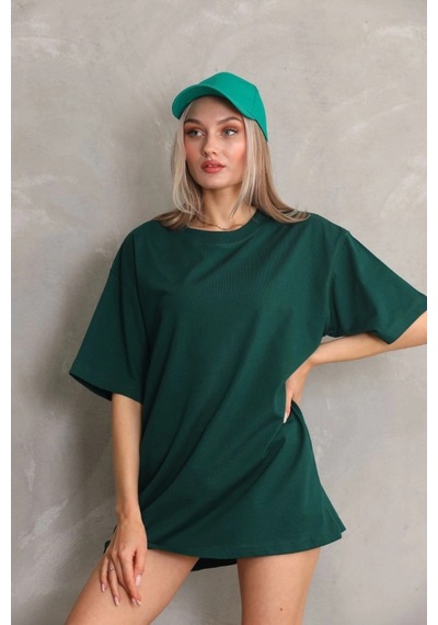 Wear Vexel Kadın Regular Fit Tişört Bisiklet Yaka Yazlık Kısa Kol Basıc T-shirt - Yeşil Yeşil Wear Vexel Kadın Regular Fit Tişört Bisiklet Yaka Yazlık Kısa Kol Basıc T-shirt - Yeşil Yeşil