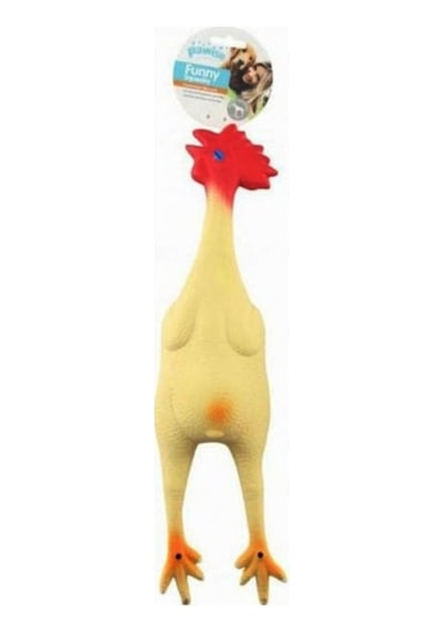 Pawise 44.5 CM L Boy Latex Tavuk Köpek Oyuncağı