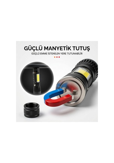 Wt-602 Mıknatıslı Zoomlu Uzun Menzilli Şarjlı El Feneri 4 Modlu Premium Deprem Çantası,yürüyüş,kamp,güvenlik Feneri Siyah Wt-602 Mıknatıslı Zoomlu Uzun Menzilli Şarjlı El Feneri 4 Modlu Premium Deprem Çantası,yürüyüş,kamp,güvenlik Feneri Siyah