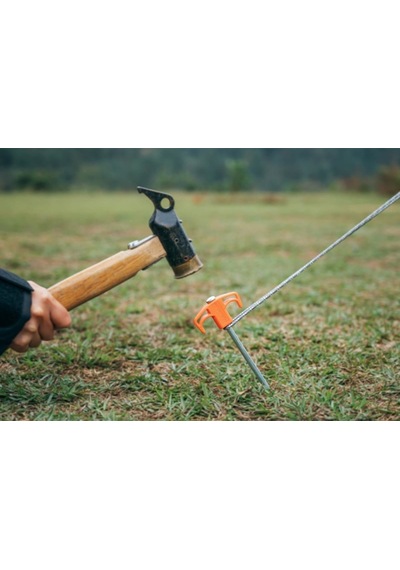 Naturehike Çadır Kazığı 25 Cm Galvanizli Demir 2 Pcs Turuncu Çok Renkli