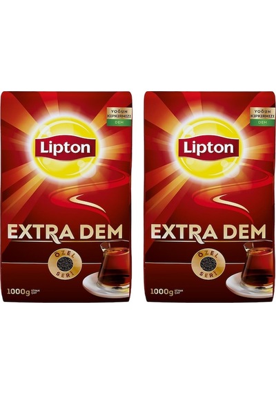 Lipton Extra Dem Siyah Dökme Çay 2 x 1 KG