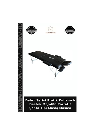 Delux Serisi Pratik Kullanışlı Destek Msj-400 Portatif Çanta Tipi Masaj Masası Çok Renkli