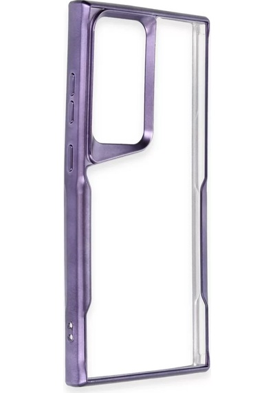 Newface Samsung Galaxy S25 Ultra Kılıf Boyi Silikon Kapak - Derin Mor