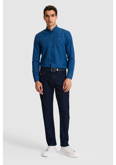 U.s. Polo Assn. Erkek Açık Lacivert Gömlek Basic 50324708-vr059