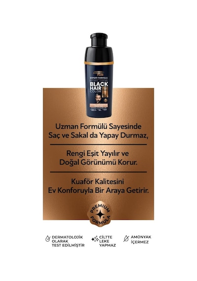 Softto Plus Expert Men Black Hair Color Siyah 10 Dakikada Etkili Geliştirilmiş Formül Doğal Görünüm