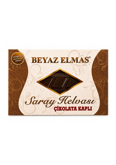 Beyaz Elmas Çikolatalı Saray Helvası 300 Gr - %100 Doğal Pancar Şekerli - Fındıklı Ve Kakaolu Geleneksel Helva