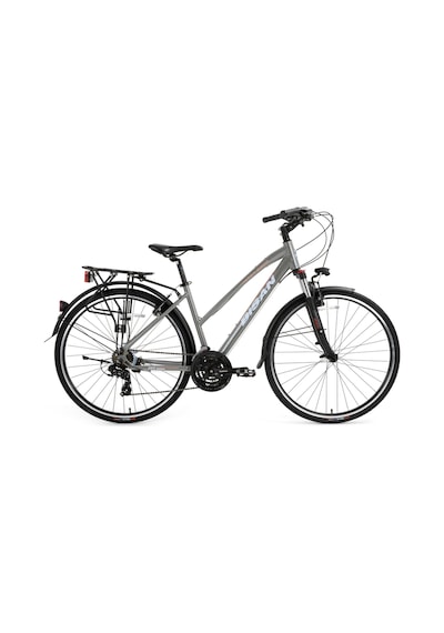 Bisan 8200 City Şehir Bisikleti 45 Cm V 700c 21 Vites Açık Metalik Gri Beyaz Pembe Gri
