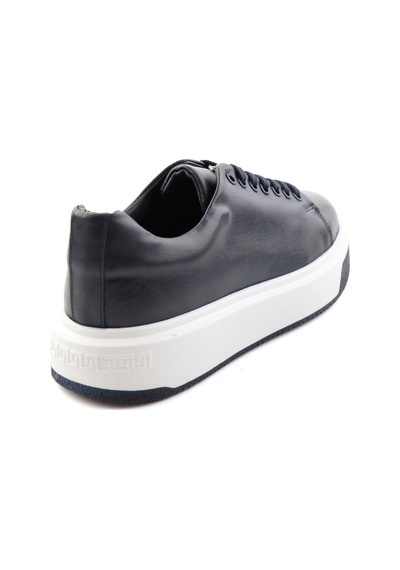 Bambi Lacivert Napa Hakiki Deri Erkek Sneaker E01401021443