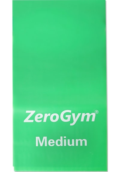 Zerogym Egzersiz Bandı Pilates Bandı, 150cmx15cmx0,55cm Yeşil Orta Yeşil