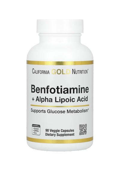 California Gold Nutrition Benfotiamine + Alpha Lipoic Acid And