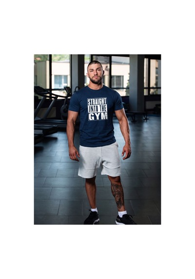 North Whiskers Straight Into The Gym Baskılı %100 Pamuklu Lacivert Sporcu Tişörtü Lacivert - 875696187 Lacivert - 875696187 Lacivert