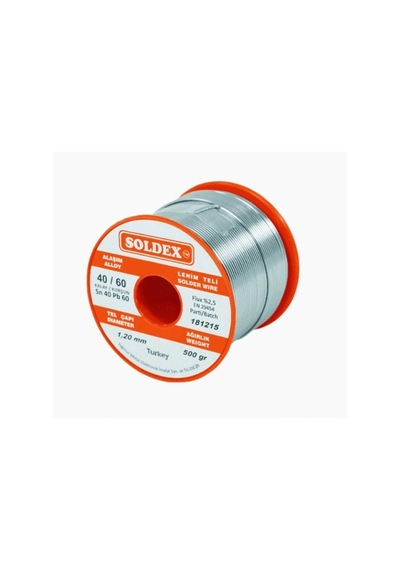 1.20 Mm 500 Gr Soldex Sn 60 Kalay Pb 40 Kurşun Lehim Teli